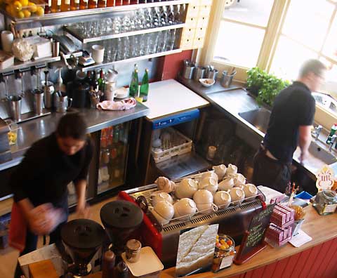 view of the espresso bar at cucina della nana